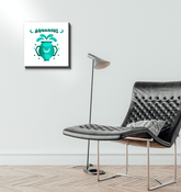 Aquarius Wrapped Canvas 12x12 | Zodiac Series 2 - Beyond T-shirts